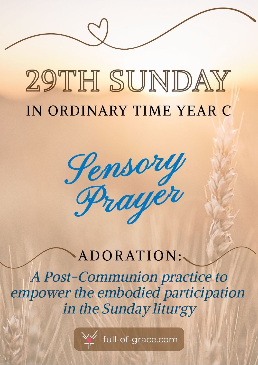 Holding and Being Held: A Post-Communion Sensory Prayer