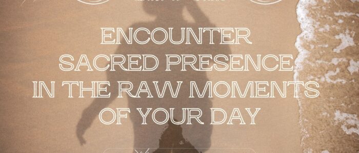 reflection on sand of a woman walking alongside sea