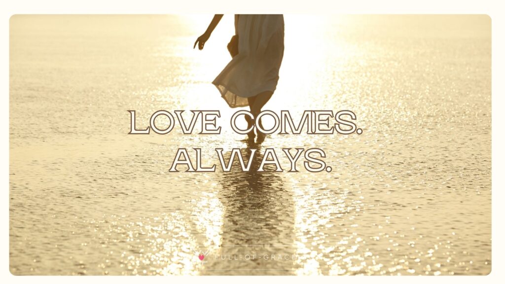 female silhoutte walking gently on water, floaty dress