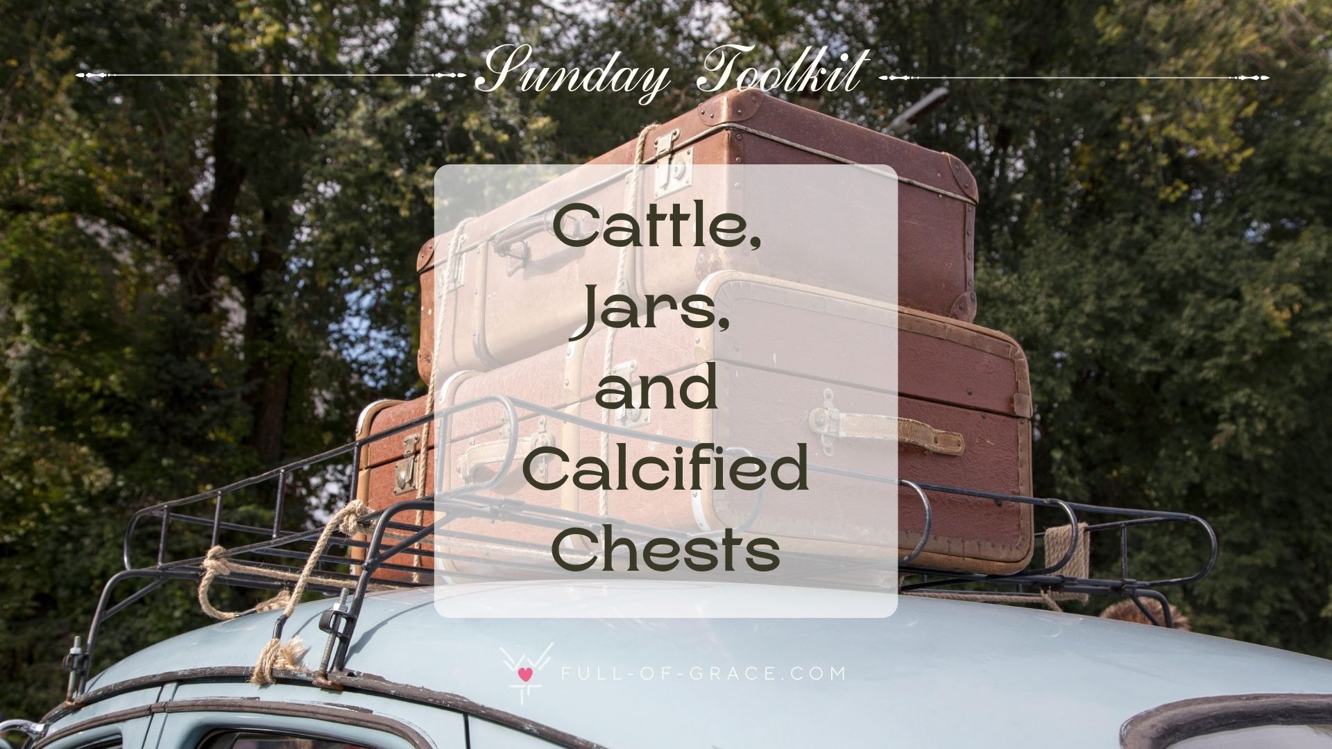 Cattle, Jars, and Calcified Chests: Third Sunday of Lent, Year A — Resources
